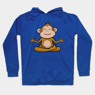 Monkey doing meditation Hoodie